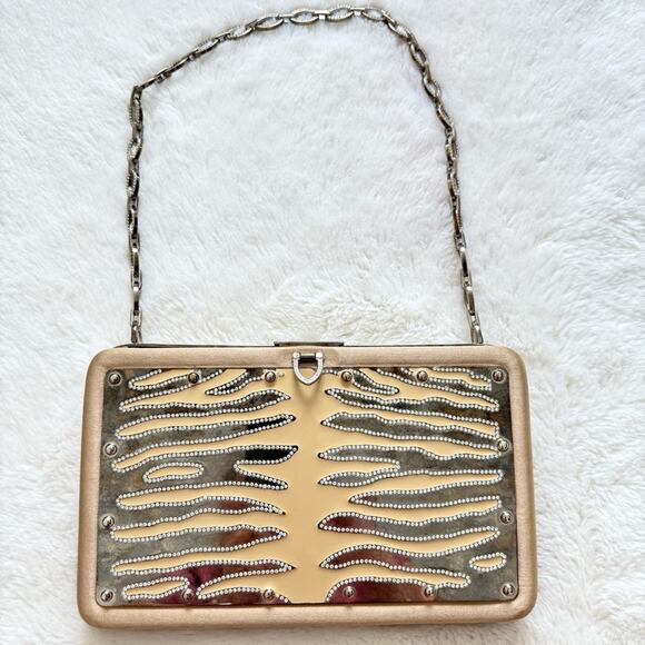 Valentino women evening bag with crystals Authentic Retail 2100$ - Picture 1 of 16